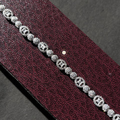 Sparkling Silver Circle Spark Bracelet