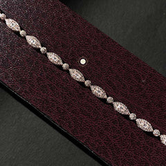 Sparkling Silver Glow Chain Bracelet