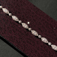 Sparkling Silver Glow Chain Bracelet