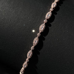 Sparkling Silver Glow Chain Bracelet