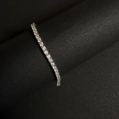 Sparkling Silver Tennis Bracelet
