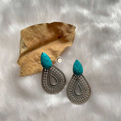 Summertime Turquoise Filigree Earring