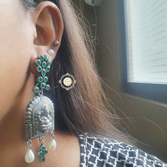 Utsav Floral Ganesh Earring