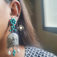 Utsav Floral Ganesh Earring