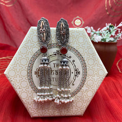 Copper Infused Stone Jhumki Earring