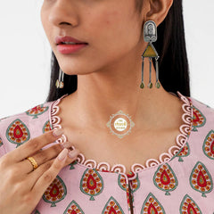 Intricate Triangle Earring