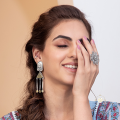 Intricate Triangle Earring