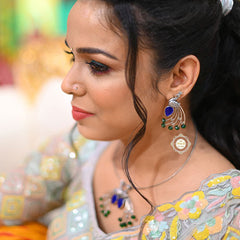 Majestic Peacock Earring