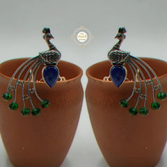 Majestic Peacock Earring