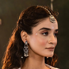 Dilkash Peacock Pearl Drops Earring