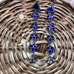 Afghan Glass Ghungroo Earring