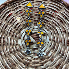 Afghan Glass Ghungroo Earring