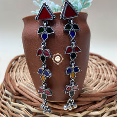 Afghan Glass Ghungroo Earring