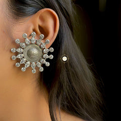 Sterling Silver Mishika Durga Earring