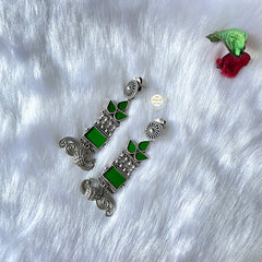 Peacock Glass Earring