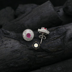 Sparkling Silver Glamour Classic Earring