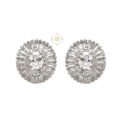 Sparkling Silver Glamour Classic Earring