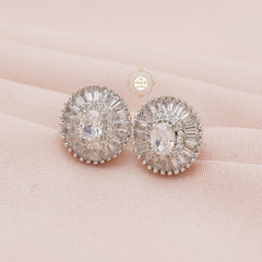 Sparkling Silver Glamour Classic Earring