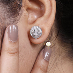 Sparkling Silver Glamour Classic Earring