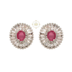 Sparkling Silver Glamour Classic Earring