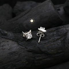 Sparkling Silver Classic Everyday Stud
