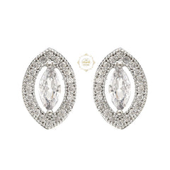 Sparkling Silver Classy Everyday Stud