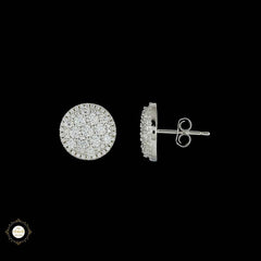 Sterling Silver Sparkling Shimmering Petal Stud