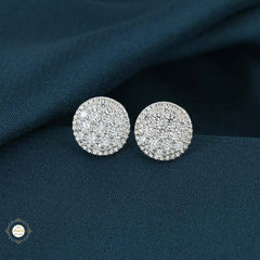 Sterling Silver Sparkling Shimmering Petal Stud