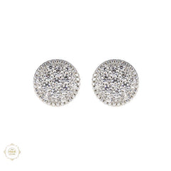 Sterling Silver Sparkling Shimmering Petal Stud