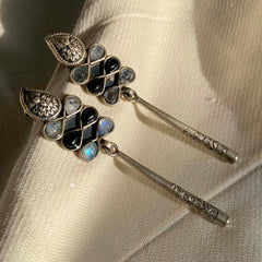 Sterling Silver Moonlit Dangle Earring