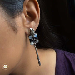 Sterling Silver Moonlit Dangle Earring