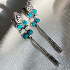 Sterling Silver Moonlit Dangle Earrings