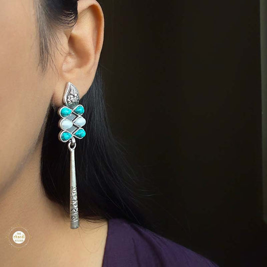 Sterling Silver Moonlit Dangle Earrings