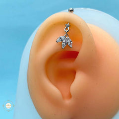 925 Sterling Silver Whisper Leaf Bugdi Unisex (Piece)