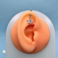 925 Sterling Silver Daisy Spark Drop Bugdi Unisex (Piece)