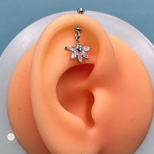 Silver Daisy Spark Drop Bugdi