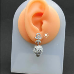 Sterling Silver Sparkling Moti Jhumki