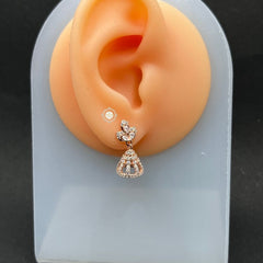 Sterling Silver Sparkling Celeste Jhumki