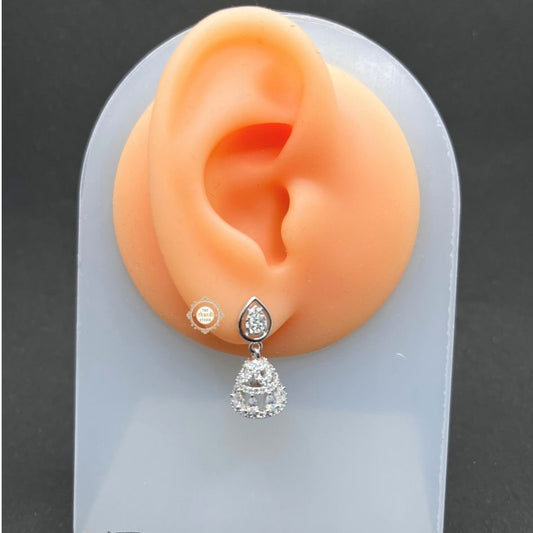 Sterling Silver Sparkling Celeste Jhumki
