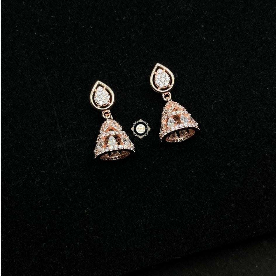 Sterling Silver Sparkling Celeste Jhumki