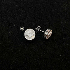 Sterling Silver Sparkling Classy Everyday Stud