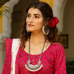 Chaand Necklace With Freshwater Pearls