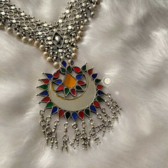 Afghan Chaand Tinkling Ghungroo Necklace