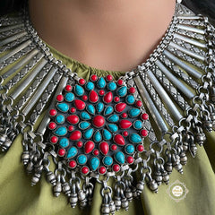 Summertime Turquoise-Coral Chakra Necklace - Only Necklace