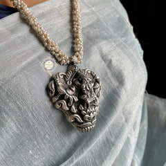 Lord Ganesha Pearl Necklace