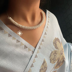 Rustic Romance Overloaded Pearl Wire Hasli