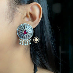 Dilkash Romantic Ruby Chakra Necklace Set