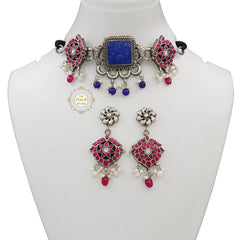 Muhurat Kundan Modern Maharani Necklace - Only