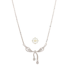 Sparkling Treasure Dainty Bow Necklace