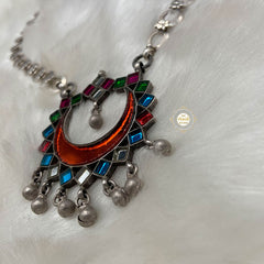 Afghan Glass Chaand Necklace
